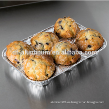 Papel de aluminio 6 tazas Muffin Pans